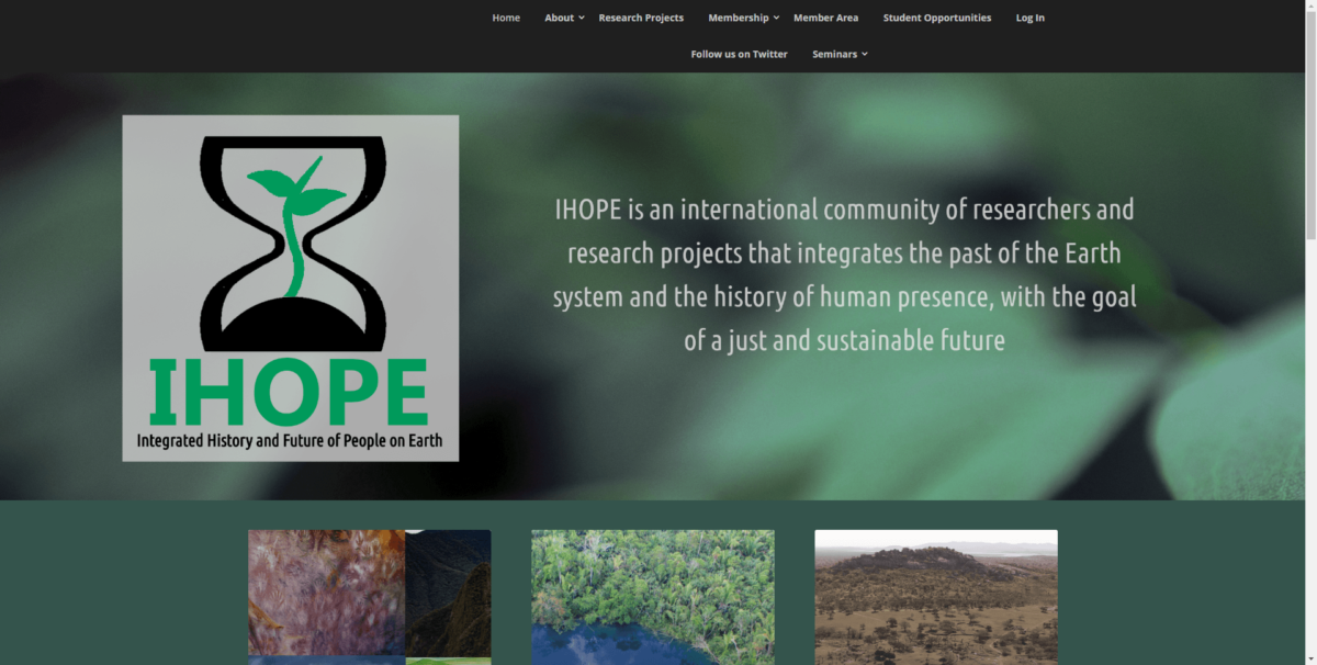 IHOPE Website Screenshot