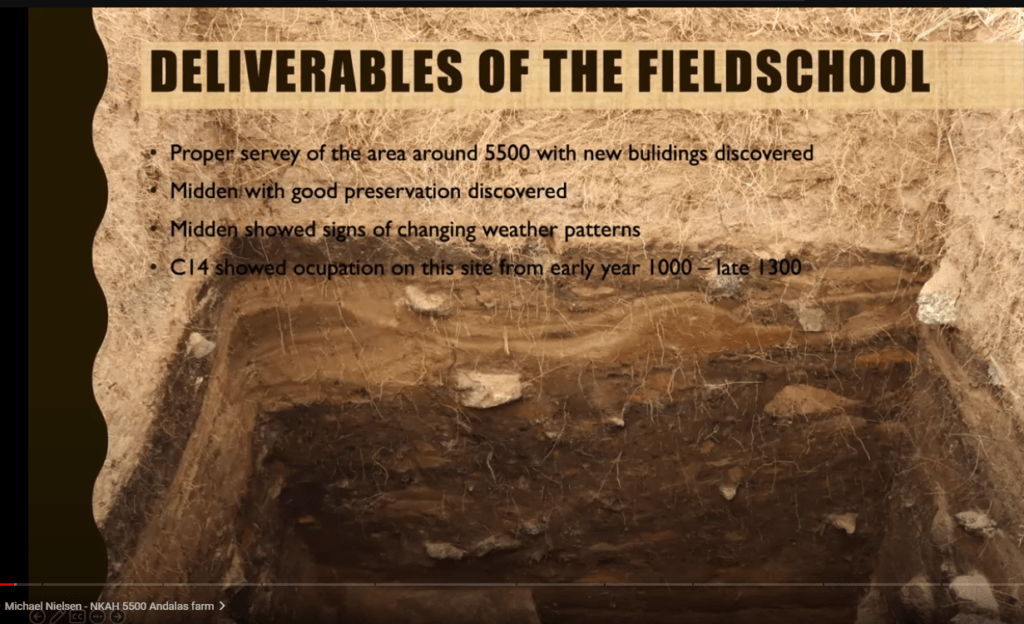 Photo of an archaeological dig