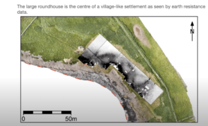 Map with geophysics data