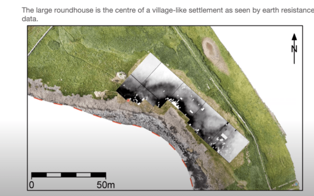 Map with geophysics data