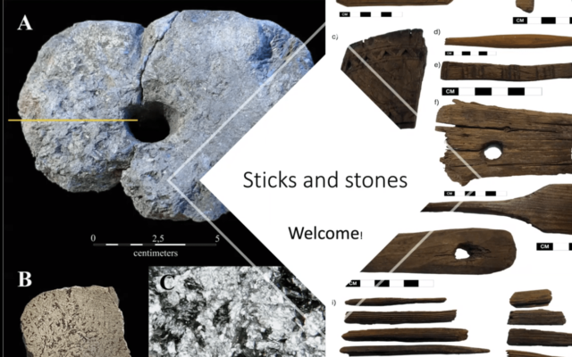 Picture of stone and wooden artefacts