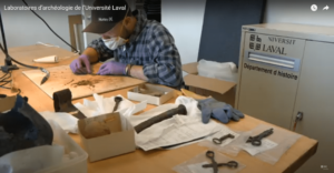 YouTube video screenshot: Laboratoires d’archéologie de l’Université Laval.