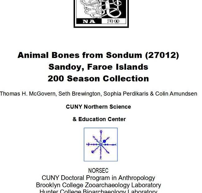 Sondum zooarchaeological report 2000