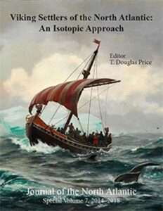 Journal cover showing a picture of a Viking ship on a stormy sea