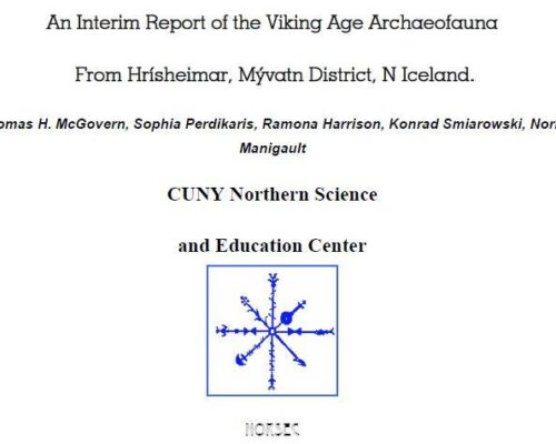 An Interim Report of the Viking Age Archaeofauna From Hrísheimar, Mývatn District, N Iceland